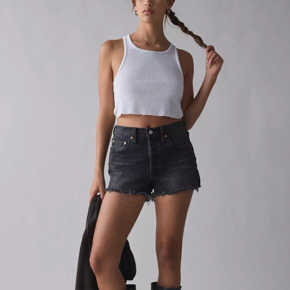 Levi's® 501 Original Denim Short in Gray, Size 24 NWT - Picture 1 of 11